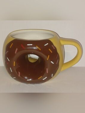 Tag Chocolate Donut With Sprinkles Large Coffee Tea Cup Mug